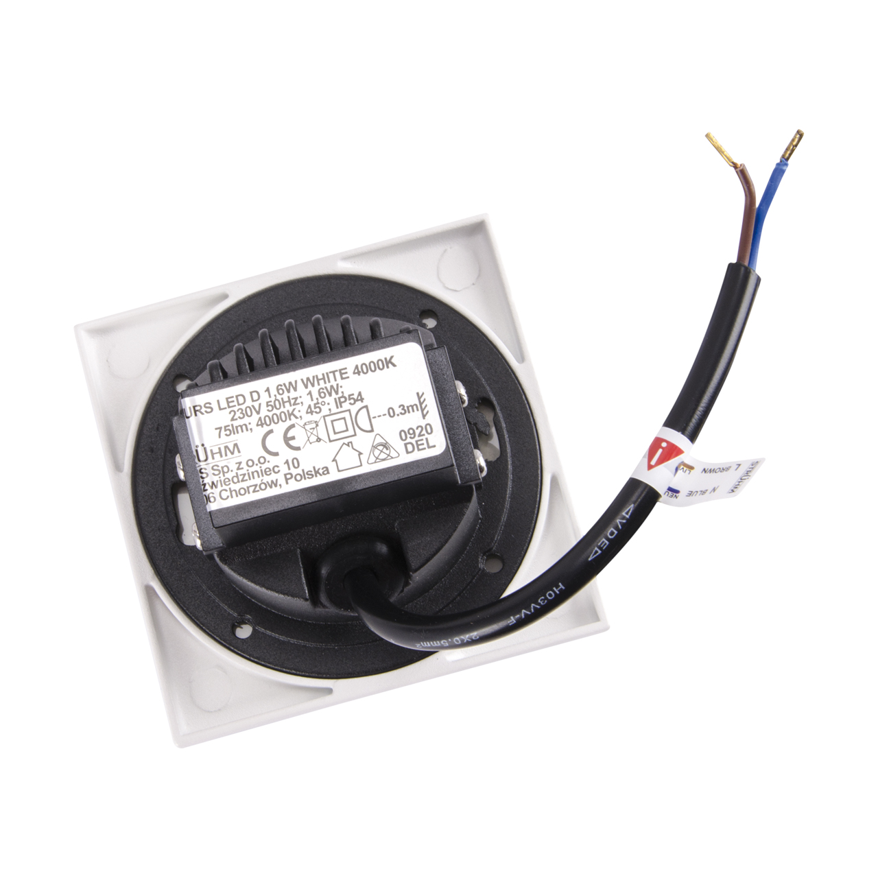 KURS LED D 1,6W WHITE NW – Obrázok 3