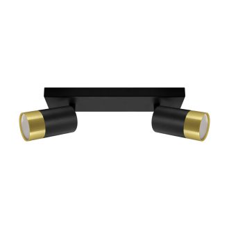 PUZON SPT GU10 2L BLACK/GOLDEN