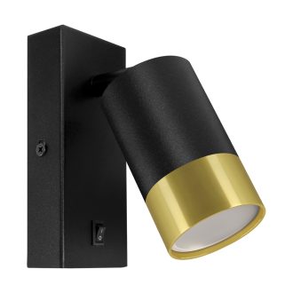 PUZON WLL GU10 BLACK/GOLDEN