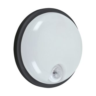 ELIAS LED C PIR 15W BLACK NW