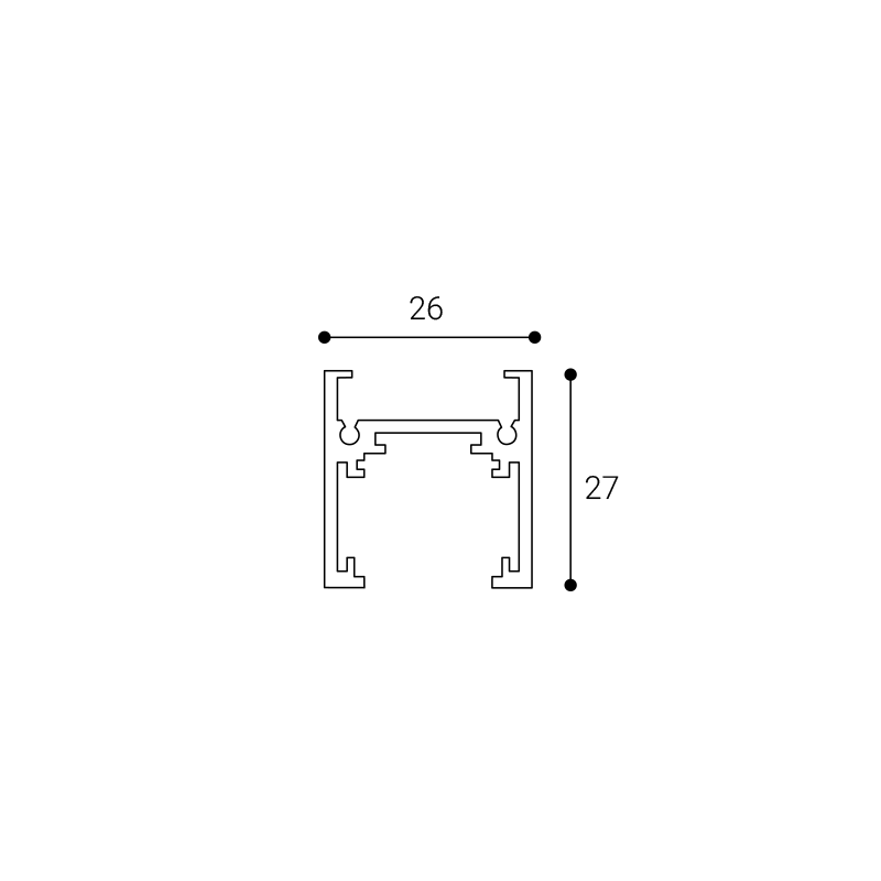 MAG II LOW TRACK 3M, W DALI – Obrázok 2