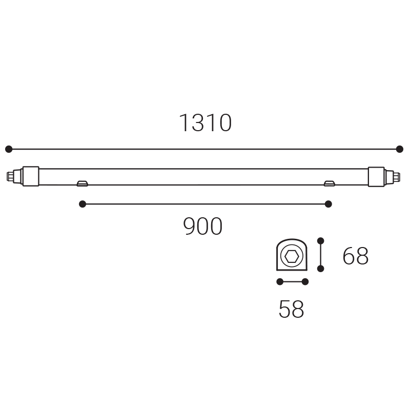 LIGA 120 LK 40W 4000K – Obrázok 2