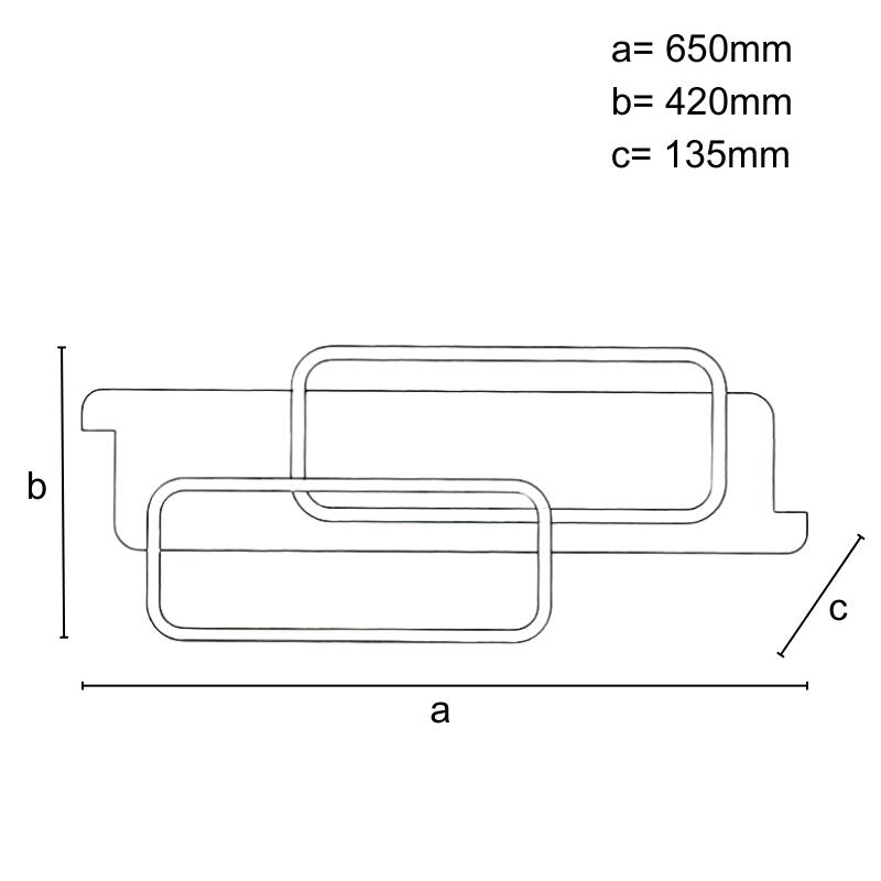 LED stropné svietidlo s diaľkovým ovládačom 95W - TA1301/BW – Obrázok 10