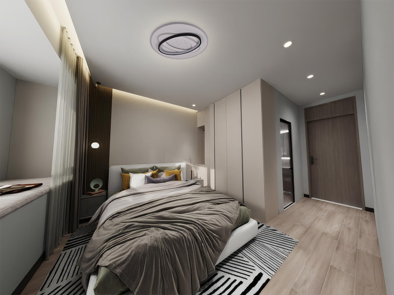 LED stropná lampa + diaľkový ovládač 90W - J1359/W – Obrázok 2