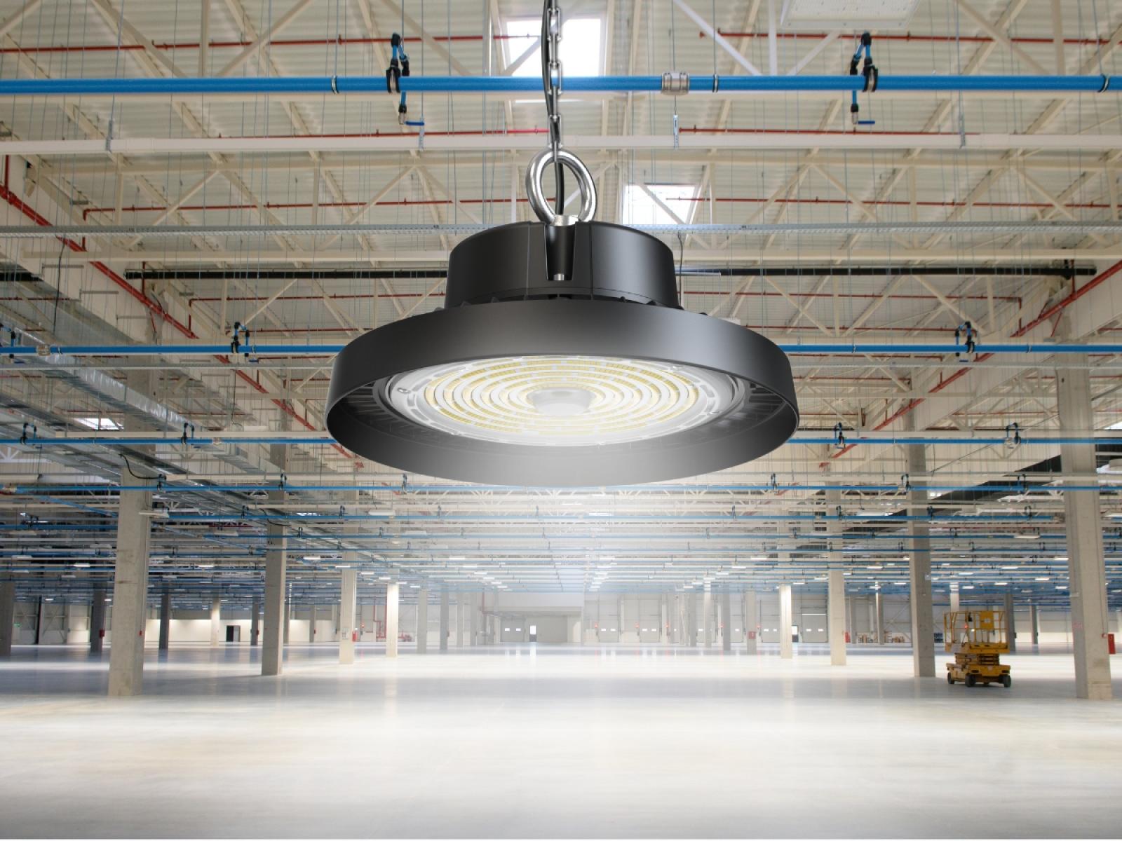 LED svietidlo High Bay UFO 100W / IP65 / 5000K / 0-10V - LU421/1 – Obrázok 2