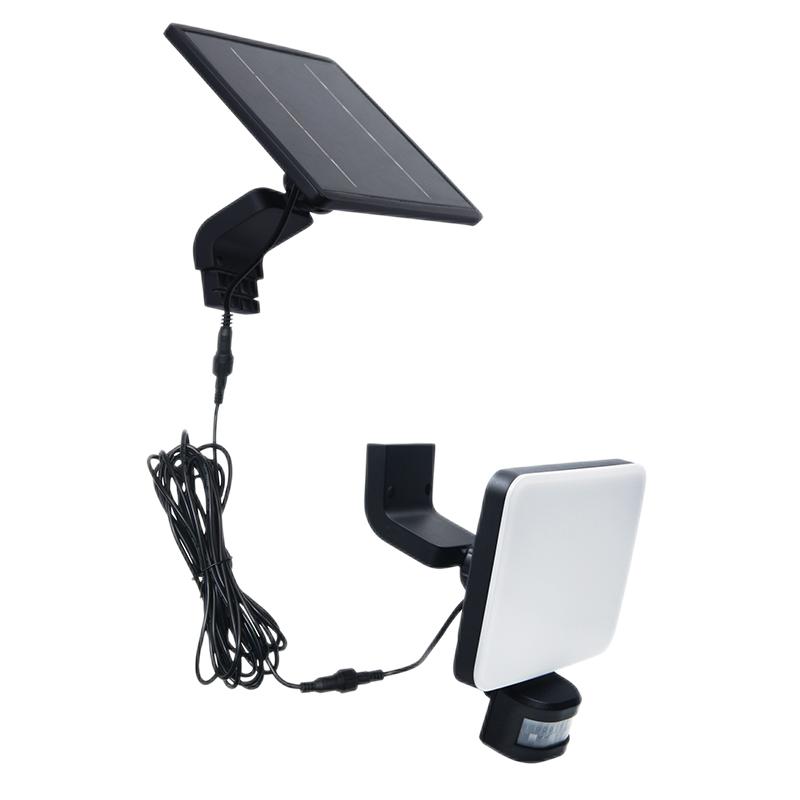 LED čierne vonkajšie solárne svietidlo so senzorom 12W / 3000K - 4100K - 6500K - LS022 – Obrázok 20
