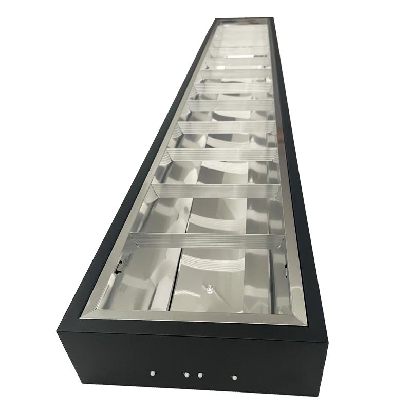 Čierne žiarivkové prisadené svietidlo na 2 x T8 ( 120cm LED trubica ) - TL302B – Obrázok 4