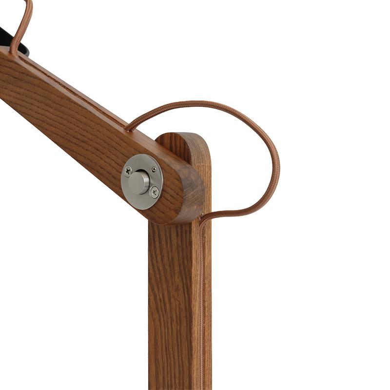 Stolná lampa z masívneho dreva E27 / 60W - WRE151 – Obrázok 6