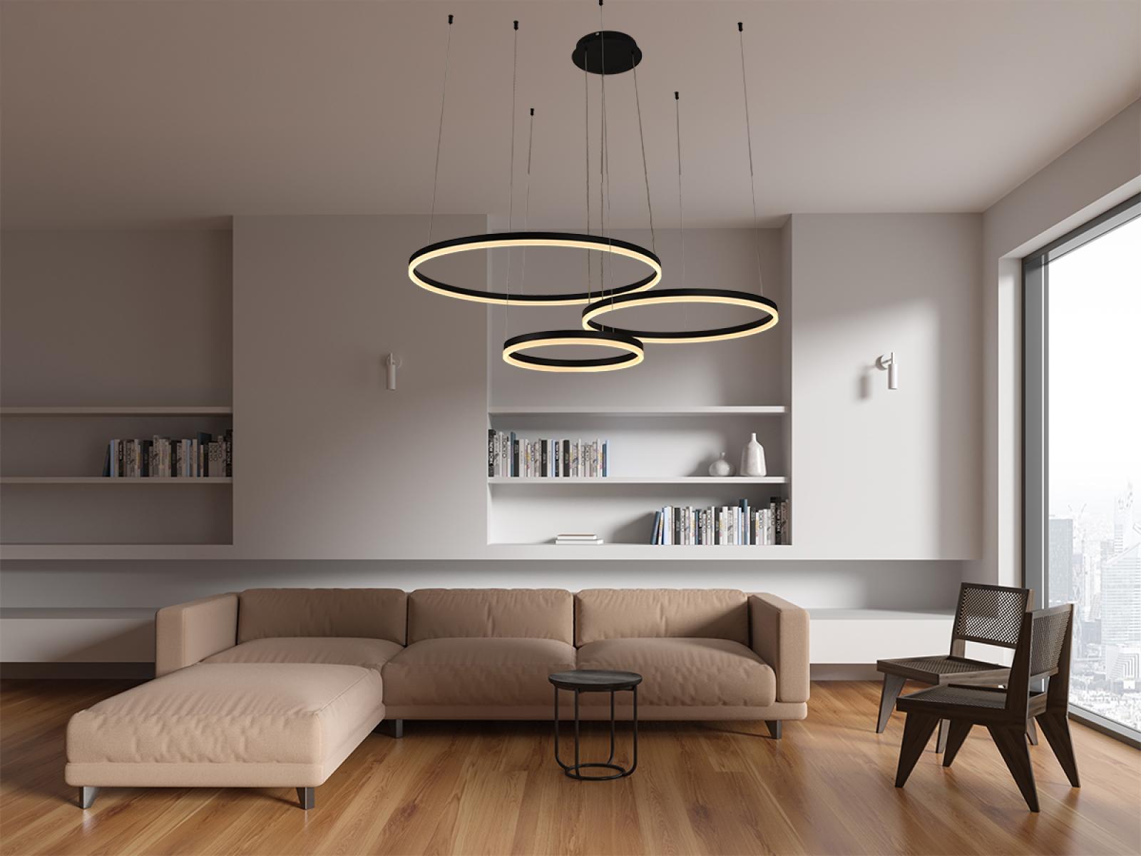 LED závesné svietidlo s diaľkovým ovládačom 125W – Obrázok 9