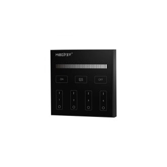 LED ovládač RF6 4 okruhy - 2,4GHz - Nástenný čierny