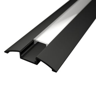 LED lišta povrchová S4 čierna