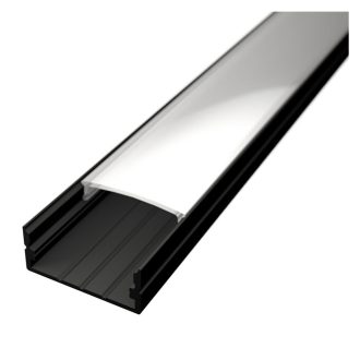 LED lišta povrchová S3 čierna