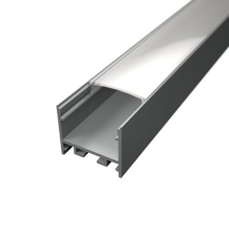 LED lišta povrchová S12 strieborná