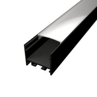 LED lišta povrchová S12 čierna