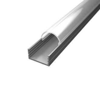 LED lišta povrchová S8 strieborná