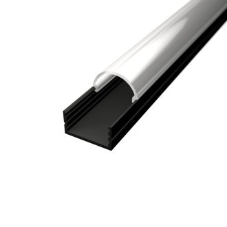 LED lišta povrchová S8 čierna