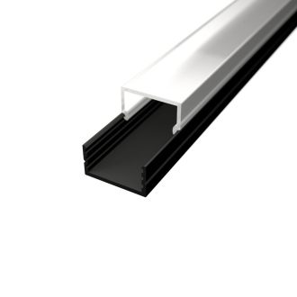 LED lišta povrchová S9 čierna