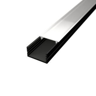 LED lišta povrchová S10 čierna