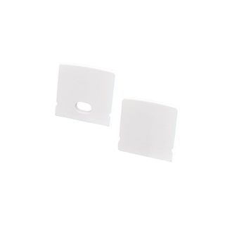 Koncovky pre LED lištu povrch. - S9 biele (2ks)