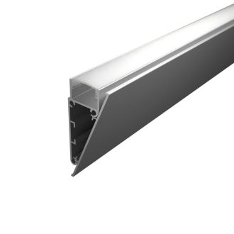LED lišta povrchová - WALL strieborná