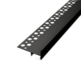LED lišta schodová podobkladová TILE-EDGE čierna