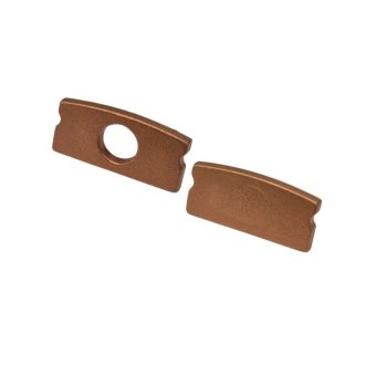 Koncovky pre LED lištu povrch. - SIMPLE bronze (2ks)