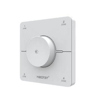 LED ovládač nástenný single/CCT - 2,4GHz 4 okruhy - biely