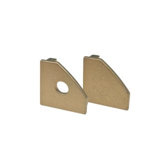 Koncovky pre LED lištu - ROHOVÁ SIMPLE Champagne (2ks)