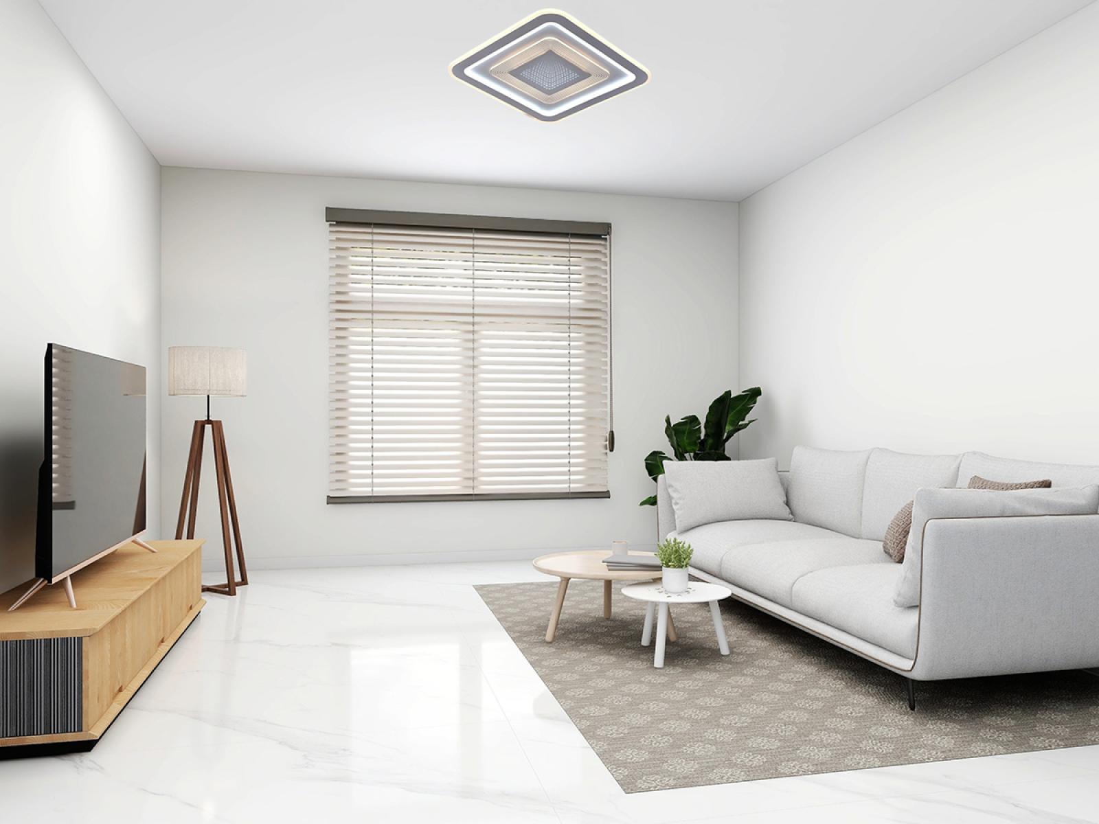 LED stropné svietidlo + diaľkový ovládač 105W - J1322/W – Obrázok 13