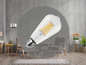 LED žiarovka / filament 12W - ST64 / E27