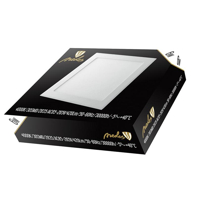 LED vsadený panel 6W / PS / SMD / 4000K / WH - LPL221 – Obrázok 2