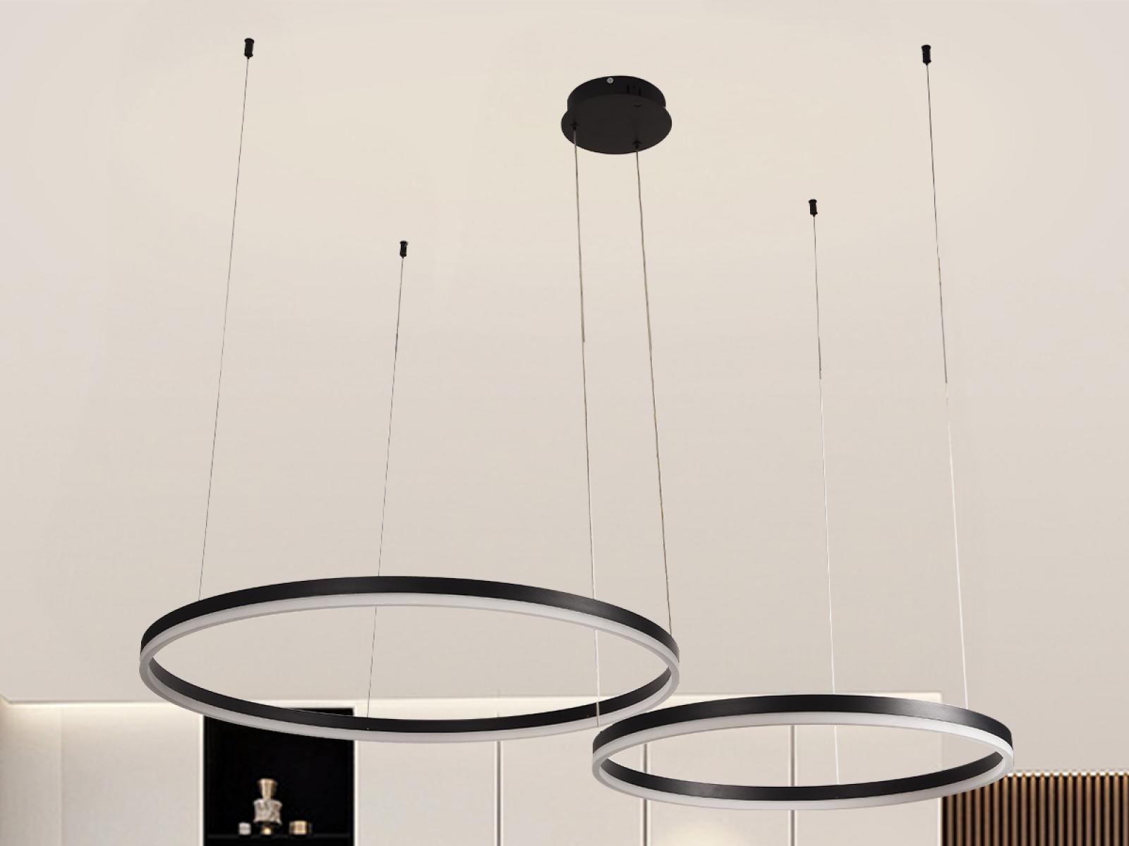 LED závesná lampa s diaľkovým ovládačom 70W