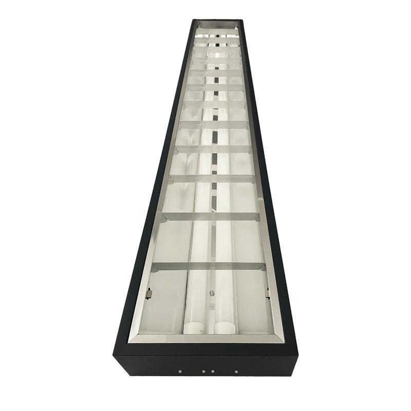 Čierne žiarivkové prisadené svietidlo na 2 x T8 ( 120cm LED trubica ) - TL302B – Obrázok 7