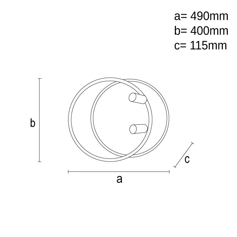 LED stropné svietidlo s diaľkovým ovládačom 65W - TB1310/WB – Obrázok 10