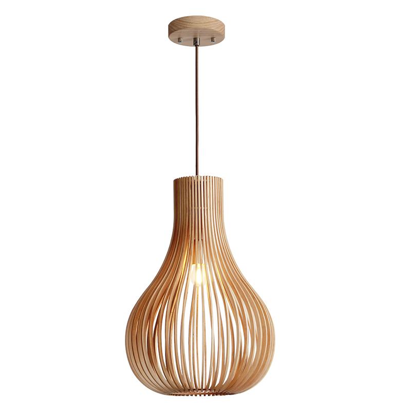 Závesný luster z masívneho dreva E27 / 380 - WRE082 – Obrázok 9