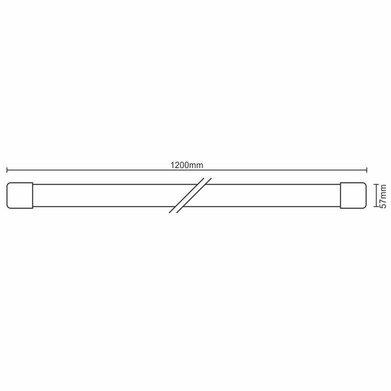 LED svietidlo 36W / IP40 WTL / 1 / 1200 / 4000K - LNL123/1 – Obrázok 8