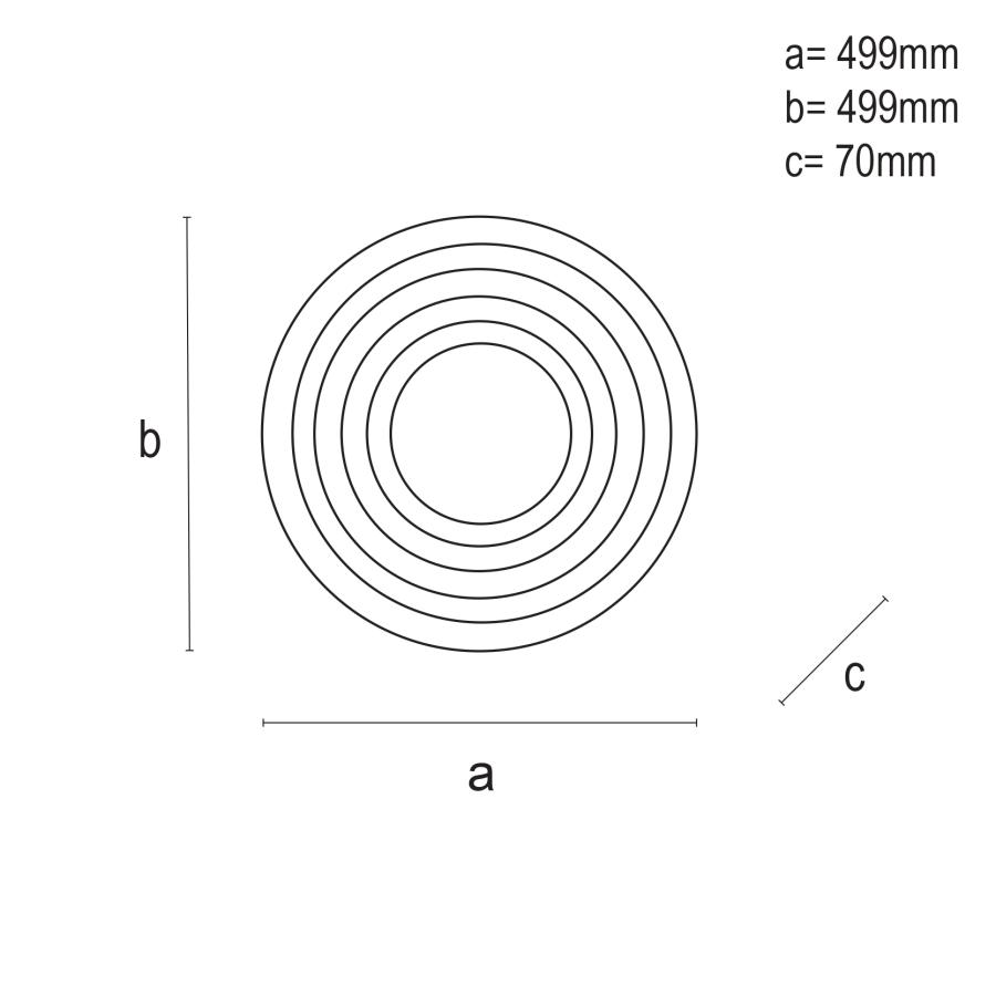 LED stropné svietidlo + diaľkový ovládač 140W - J1316/W – Obrázok 5