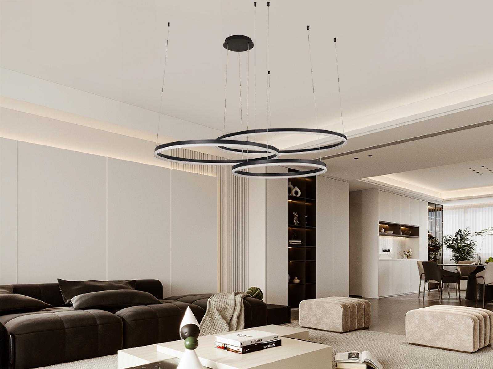 LED závesné svietidlo + diaľkový ovládač 170W - J4385/B – Obrázok 4