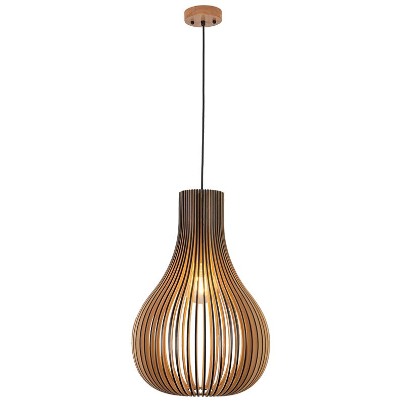Závesný luster z masívneho dreva E27 / 380 - WRE092 – Obrázok 2