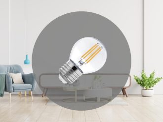 LED žiarovka / filament 4W - G45 / E27