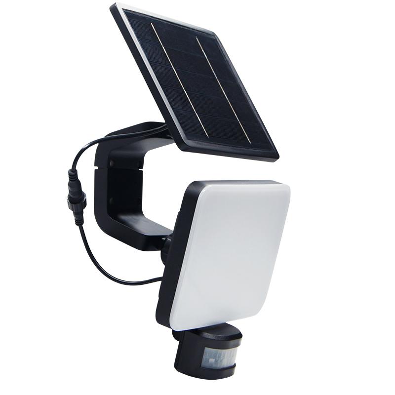 LED čierne vonkajšie solárne svietidlo so senzorom 12W / 3000K - 4100K - 6500K - LS022 – Obrázok 15