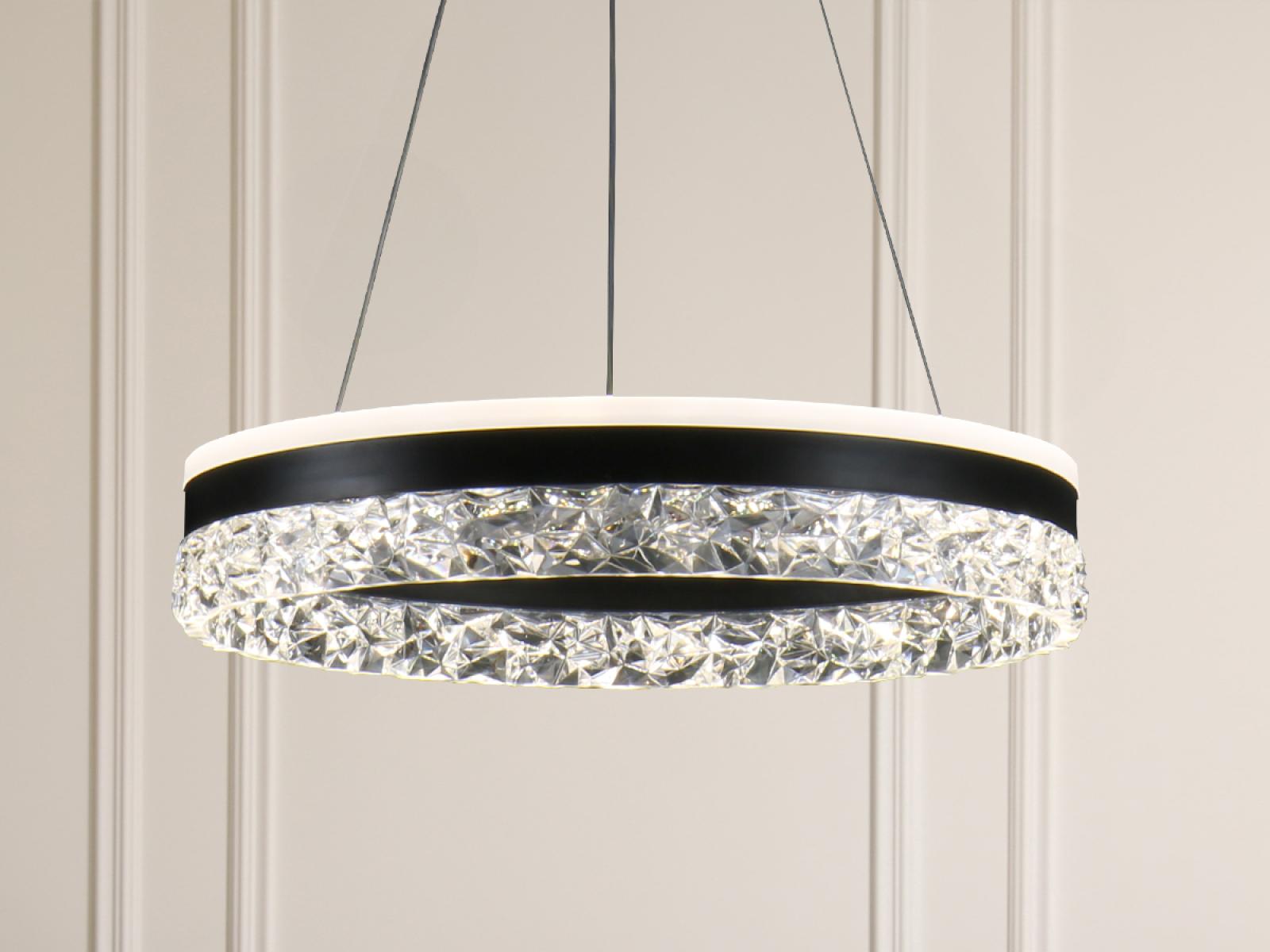 LED luxusné závesné krištáľové svietidlo s diaľkovým ovládačom 80W - TA2301/B – Obrázok 10