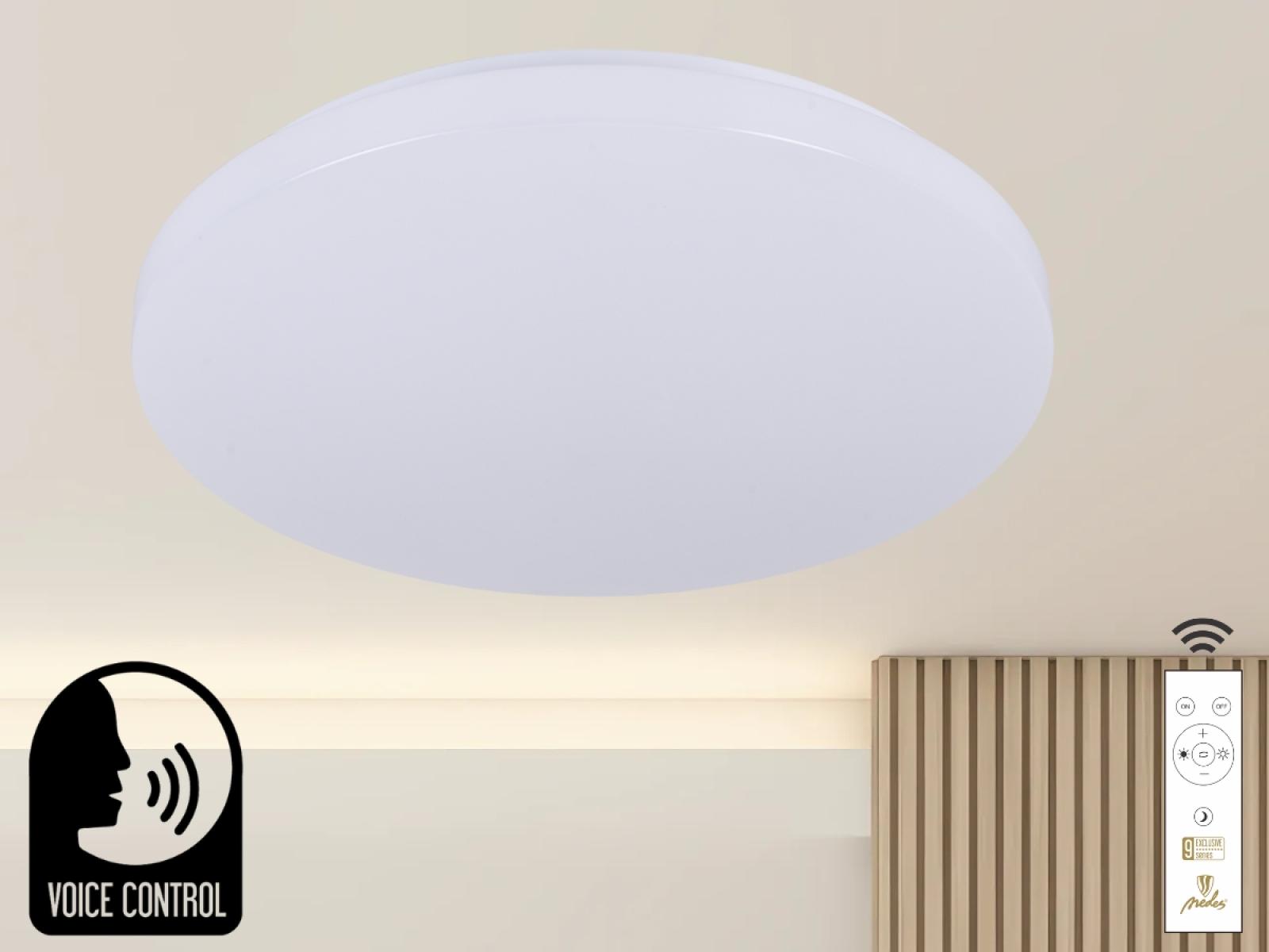 LED stropná lampa OPAL + DO + OVLÁDANIE HLASOM 48W