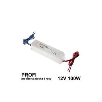 LED napájací zdroj 100W, 12V, IP67 - Vodeodolný MEAN-WELL
