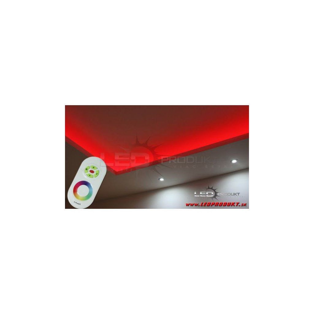 10m IP20 SMD5050 30LED/m RGB pásik, RF9 dotyk. KOMPLETNÁ SADA – Obrázok 2