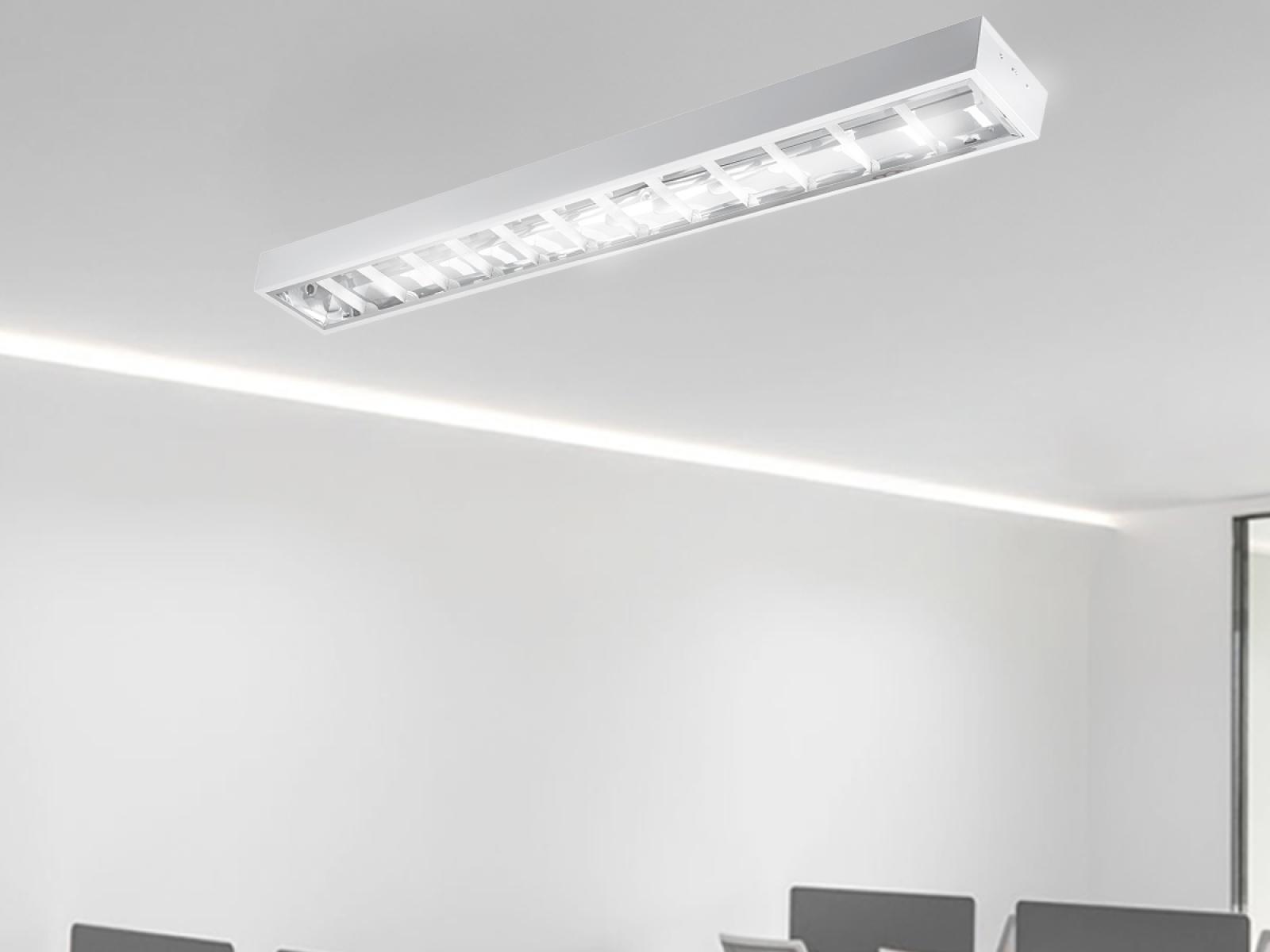 Biele žiarivkové prisadené svietidlo na 2 x T8 ( 120cm LED trubica ) - TL301 – Obrázok 3