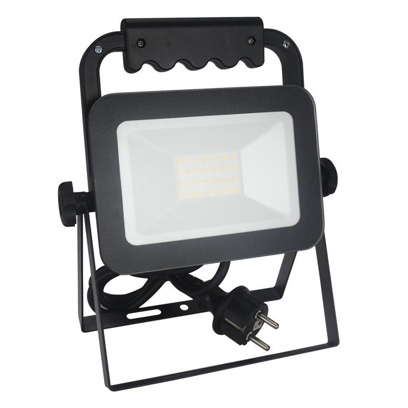 LED HQ reflektor 20W s držiakom / 4000K / BK / H - LF2022H