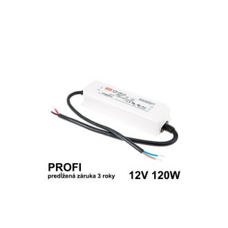 LED napájací zdroj 120W, 12V, IP67 - Vodeodolný MEAN-WELL