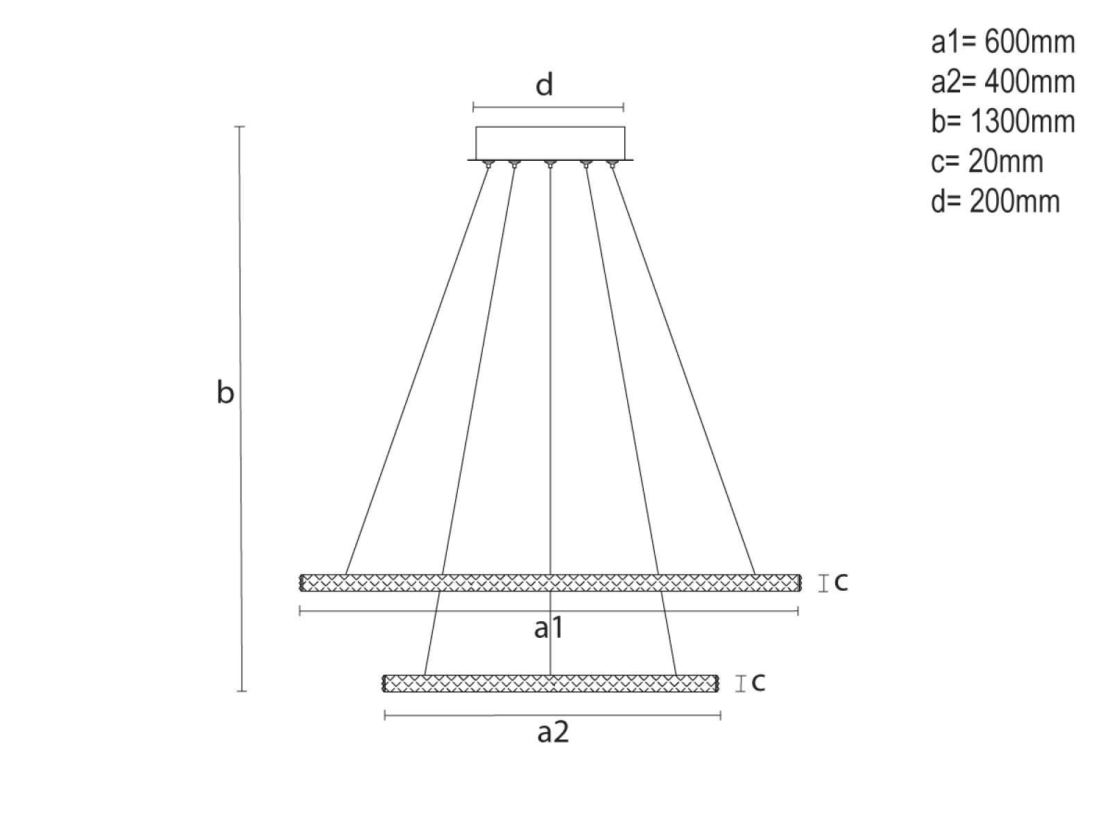 LED závesné svietidlo s diaľkovým ovládačom 150W - TA2314/B – Obrázok 6