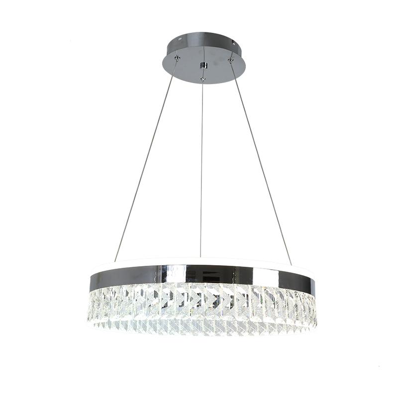 LED luxusné závesné krištáľové svietidlo s diaľkovým ovládačom 90W - TA2300/CH – Obrázok 3